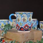 لیوان مینا کاری سفال