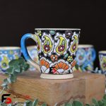 لیوان مینا کاری سفال