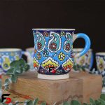 لیوان مینا کاری سفال