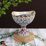 میوه خوری سه تایی مینا کاری سفال