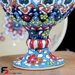 میوه خوری سه تایی مینا کاری سفال