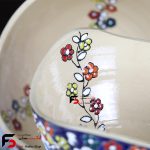 میوه خوری سه تایی مینا کاری سفال
