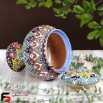 شکلات خوری تک پایه میناکاری سفال