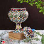 شکلات خوری تک پایه میناکاری سفال