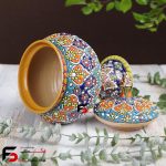 شکلات خوری تک پایه میناکاری سفال