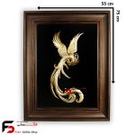 تابلو ورق طلا سیمرغ 75*55
