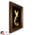 تابلو ورق طلا سیمرغ 75*55