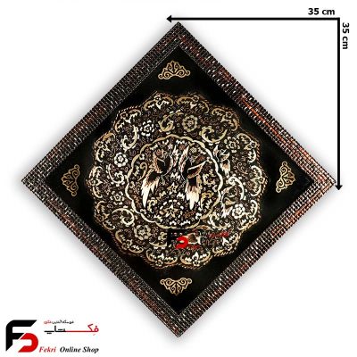 تابلو بشقاب مس و پرداز بزرگ
