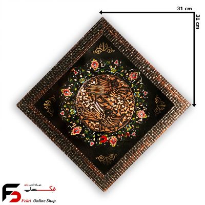 تابلو بشقاب مس و پرداز کوچک
