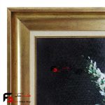 تابلو نقاشی رنگ روغن گلدان