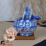 قندان مینا کاری فلزی سایز بزرگ