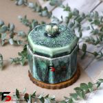 قندان 8 ضلعی سرامیکی شره ای