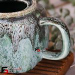 قوری چهارگوش سرامیکی شره ای