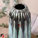 گلدان استوانه ای سرامیکی شره ای