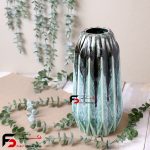 گلدان استوانه ای سرامیکی شره ای