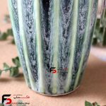 گلدان شیاردار بزرگ سرامیکی شره ای