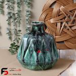 گلدان خمره ای سرامیکی شره ای