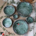 کاسه ماگ 6 تایی سرامیکی شره ای