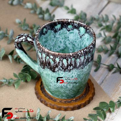 لیوان خمره ای سرامیکی شره ای