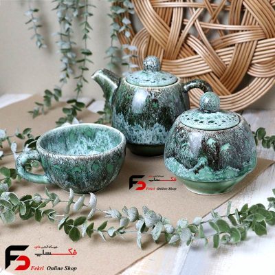 ست لته خوری سرامیکی شره ای