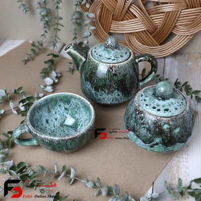 ست لته خوری سرامیکی شره ای