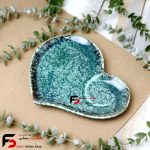 زیر لیوانی قلبی سرامیکی شره ای