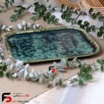زیر لیوانی مستعطیل سرامیکی شره ای