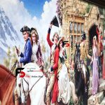 تابلو فرش طرح بدرقه عروس
