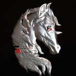 تابلو نقره اسب