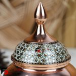 قندان متوسط مس و خاتم