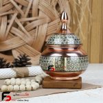 قندان متوسط مس و خاتم