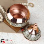 قندان متوسط مس و خاتم