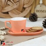 فنجان و زیر فنجانی سرامیکی