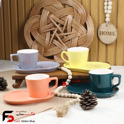 فنجان و زیر فنجانی سرامیکی