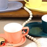 فنجان و زیر فنجانی سرامیکی