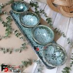 اردو خوری چهار تایی سرامیکی شره ای