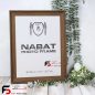 قاب عکس 40*30 کد 319 قهوه ای