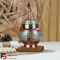 قندان کوچک مس و خاتم