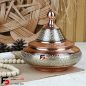 قندان سفینه ای مس و خاتم