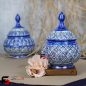 قندان مینا کاری فلزی سایز بزرگ