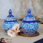 قندان مینا کاری فلزی سایز کوچک